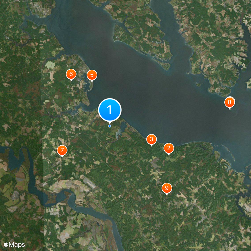 George Washington Birthplace National Monument Map