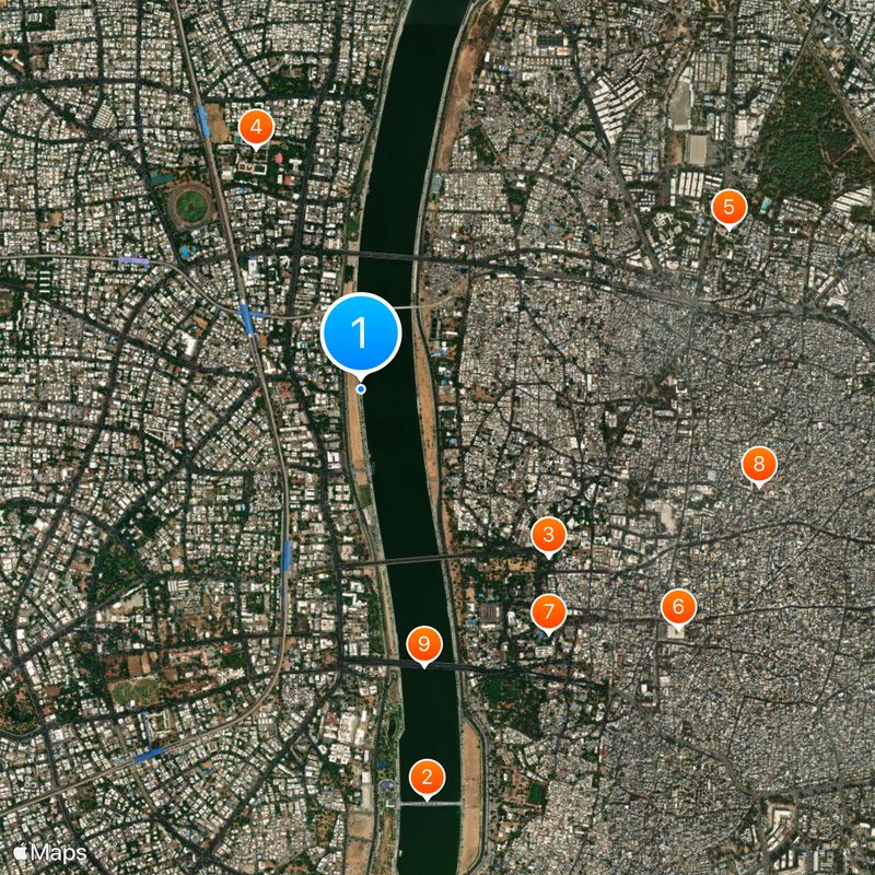 Sabarmati Riverfront, Ahmedabad Map