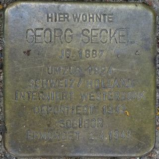 Stolperstein dedicated to Georg Seckel