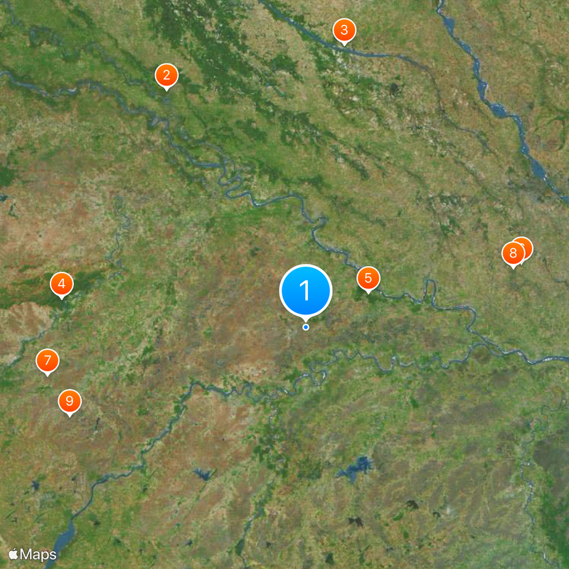 Distretto di Jalaun Mappa