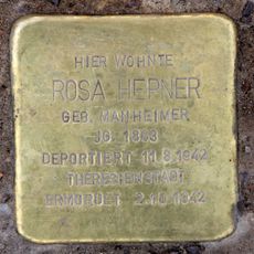 Stolperstein en memoria de Rosa Hepner