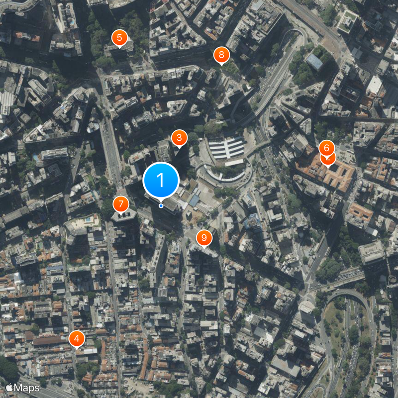 Municipal Chamber of São Paulo Mappa