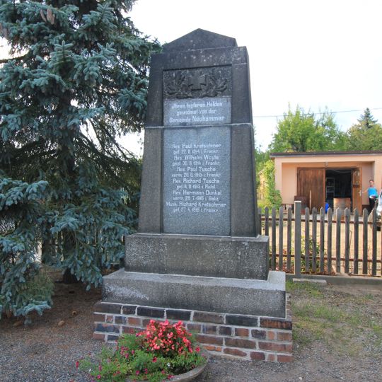 Denkmal für die Gefallenen des Ersten Weltkrieges in Neuhammer