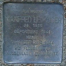 Stolperstein en memoria de Manfred Leipziger