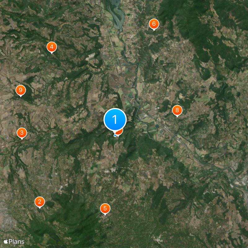 Gardens of Bomarzo Map