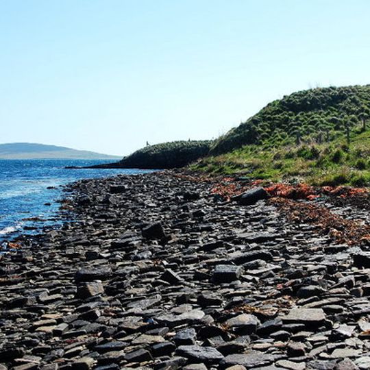 Ness of Woodwick, broch, 970m E of Lower Bisgarth