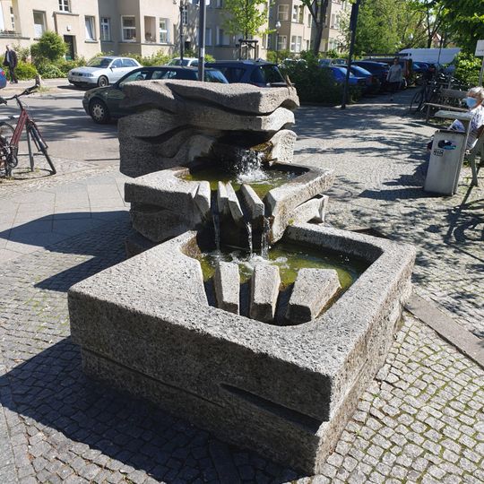 Stone sculpture and fountain