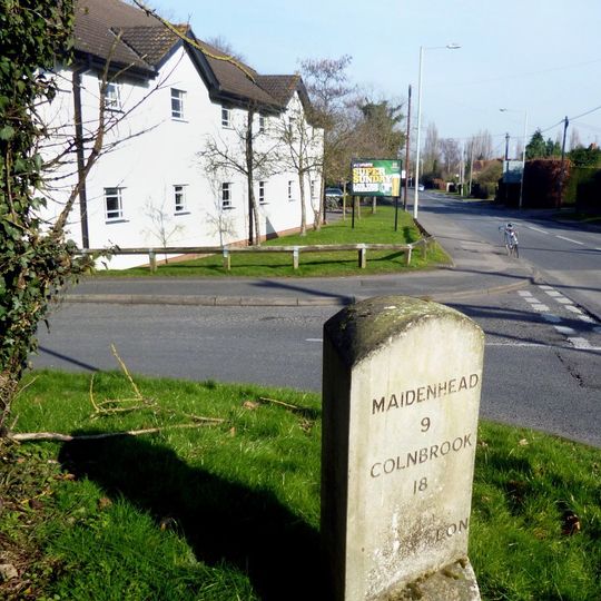 Milestone On Grass Verge,100 Metres East Of Junction With Bath Road