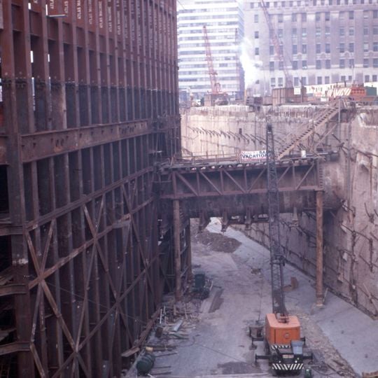 Bouw van het World Trade Center