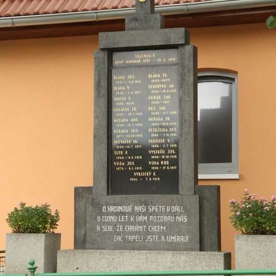 Památník obětem 1. sv. války v Plavči