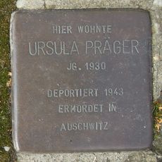 Stolperstein dedicated to Ursula Präger