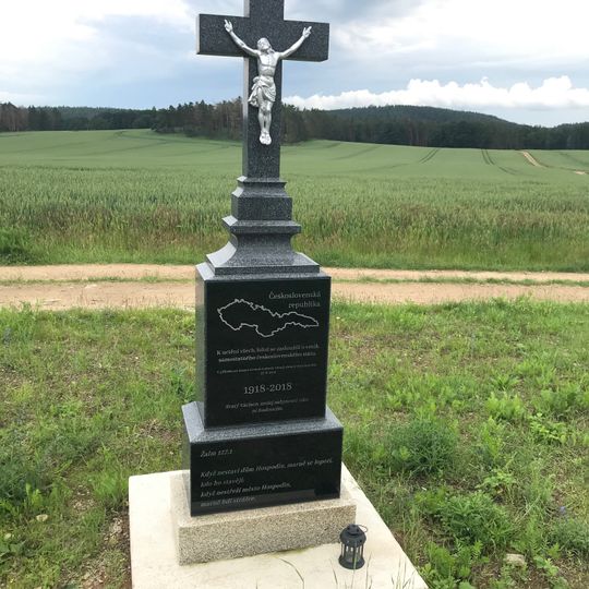 Wayside cross of 100 years of Czechoslovakia