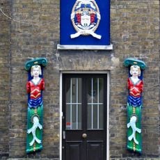 Former Admirals Offices And Forecourt Walls And Attached Iron Railings