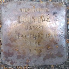 Stolperstein à la mémoire de Louis Bär