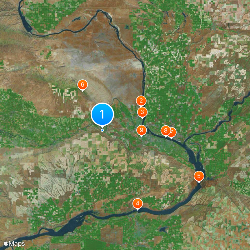 Contea di Benton Mappa