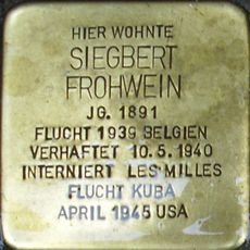 Stolperstein à la mémoire de Siegbert Frohwein