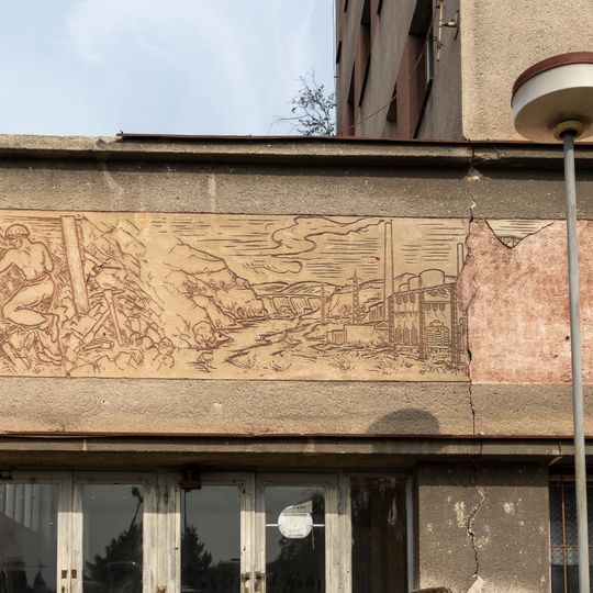 Sgrafita pro dvě budovy bývalé elektrárny