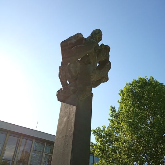 Prométheus sculpture at Pátkova street