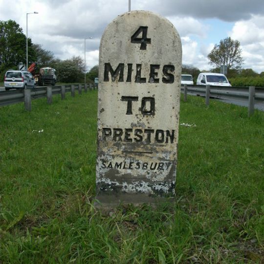Milestone, W of A677/B6230 jcn