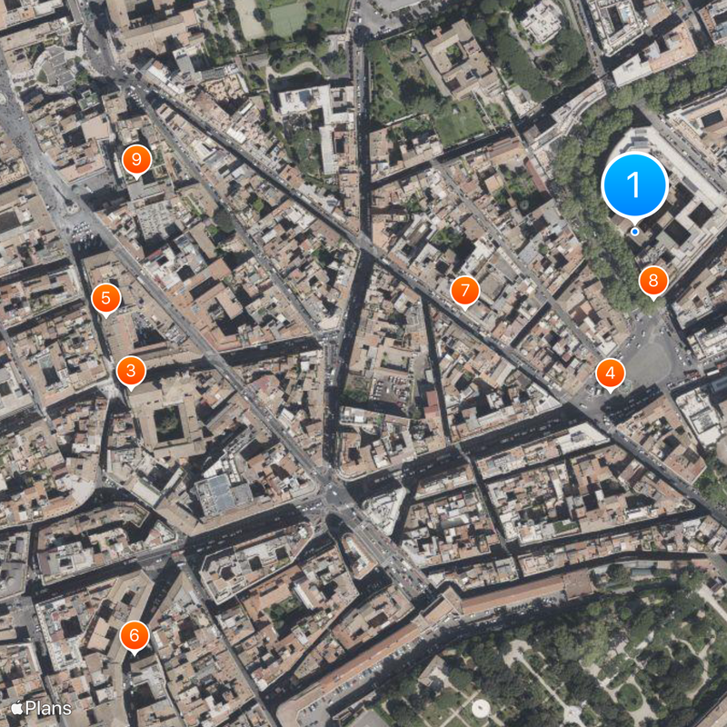 Capuchin Crypt Carte