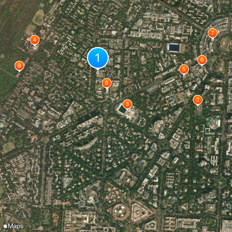 St. Columba's School, Delhi Map