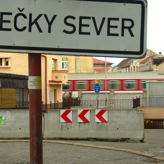 Podchod pod železniční tratí v Pečkách