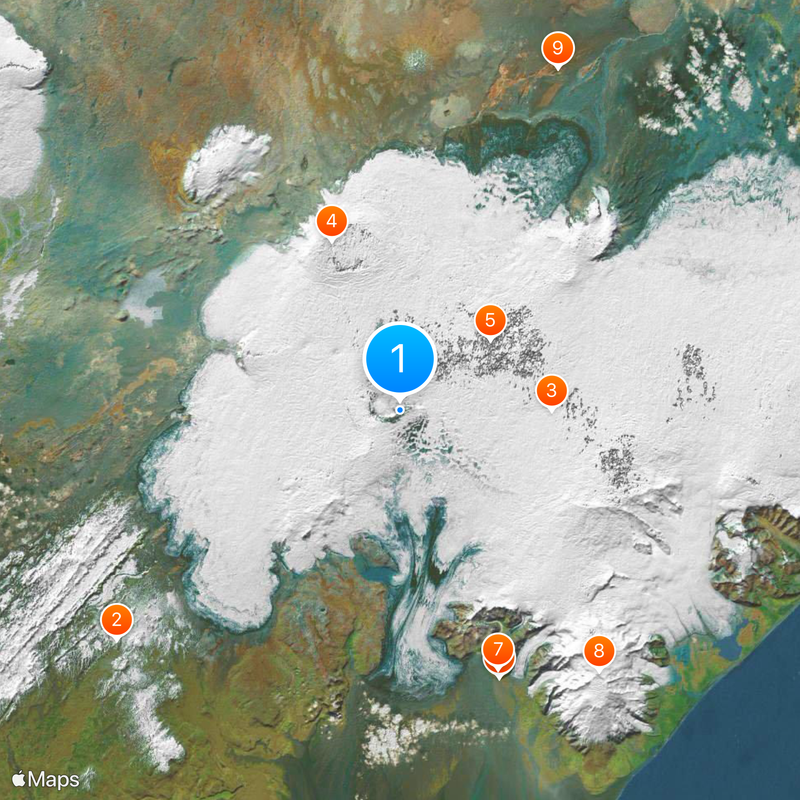 Iceland hotspot Map