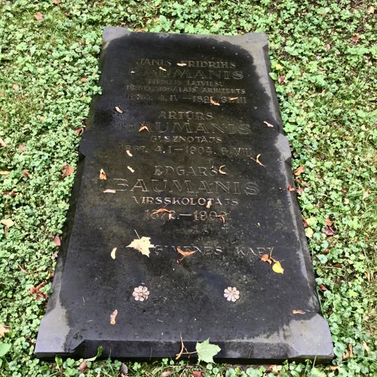 Arhitekta J.F.Baumaņa un gleznotāja A.Baumaņa kapi