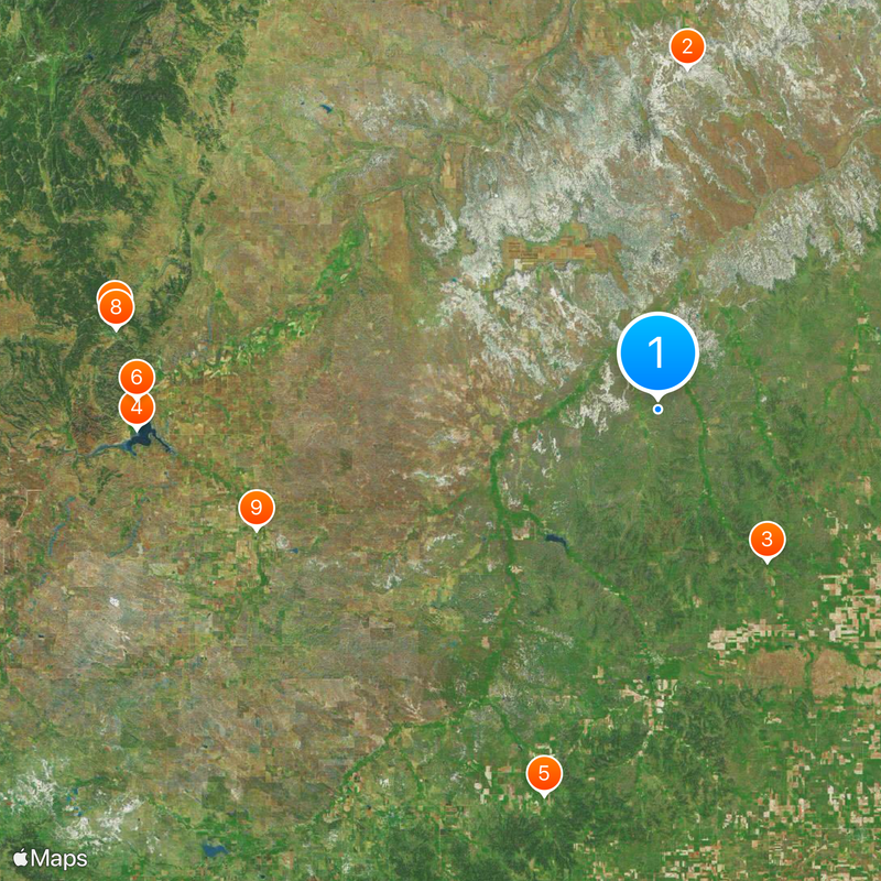 Condado de Oglala Lakota Mapa