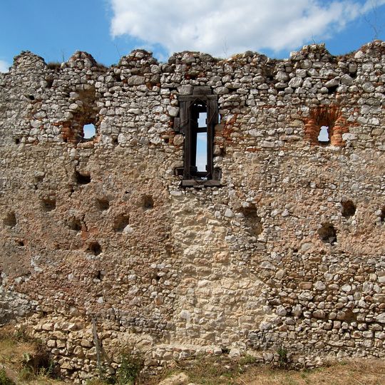 Čachtický hrad, múr hradbový I.