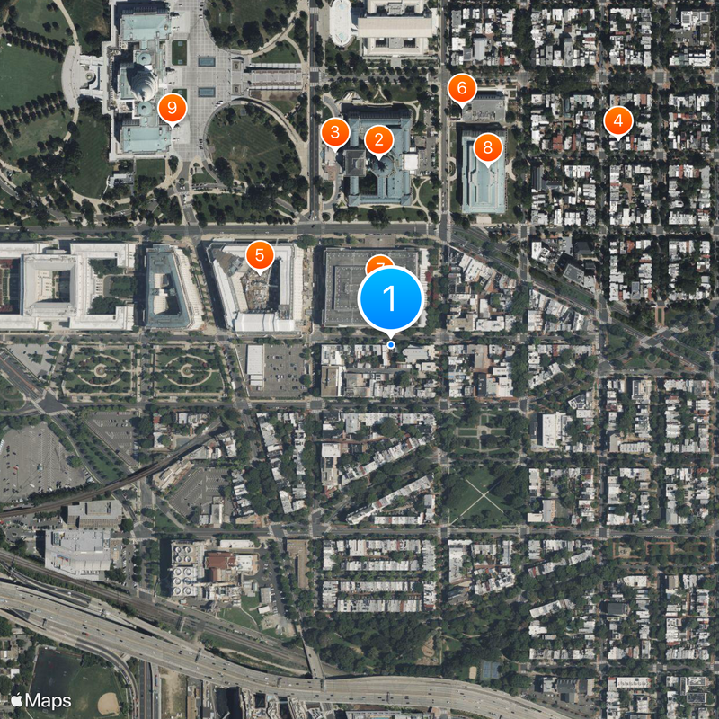 C Street Center Mapa