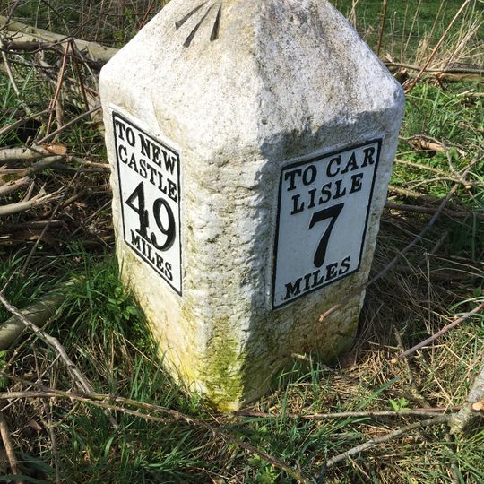 Milestone At National Grid Reference Ny 49170 59980