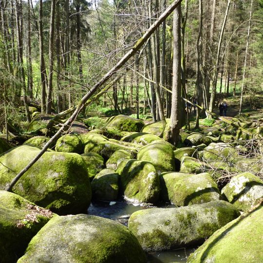Blockmeer im NSG "Hölle" NW von Postfelden