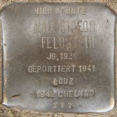 Stolperstein dedicated to Max Gideon Feldstein