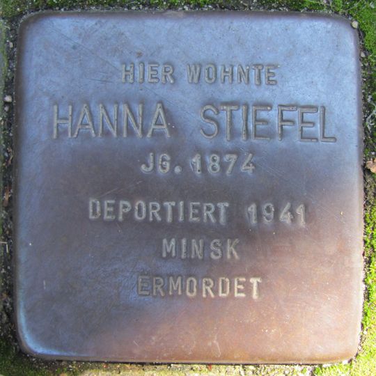 Stolperstein en memoria de Hanna Stiefel
