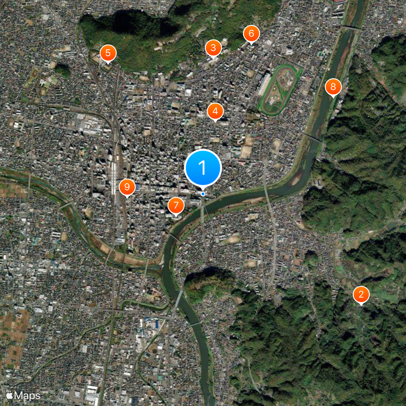 Japan National Route 13 Carte