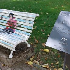 Opera d'arte, panchina, dipinto