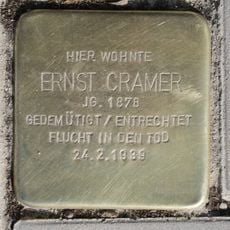 Stolperstein dedicated to Ernst Cramer