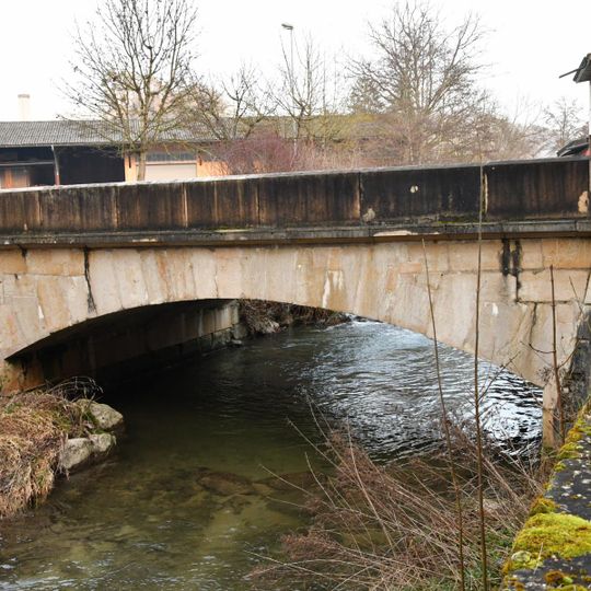 Stone arch bridge over the Lyssbach