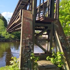 Stará lávka přes levé rameno Labe v Čelákovicích