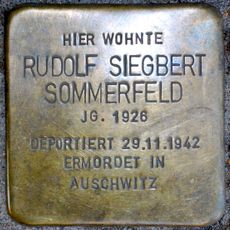 Stolperstein en memoria de Rudolf Siegbert Sommerfeld