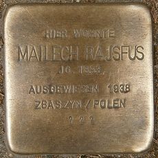 Stolperstein en memoria de Mailech Rajsfus