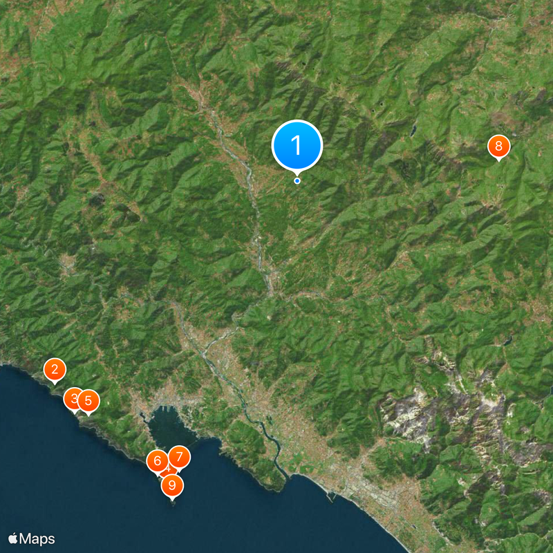 Massa y Carrara Mapa