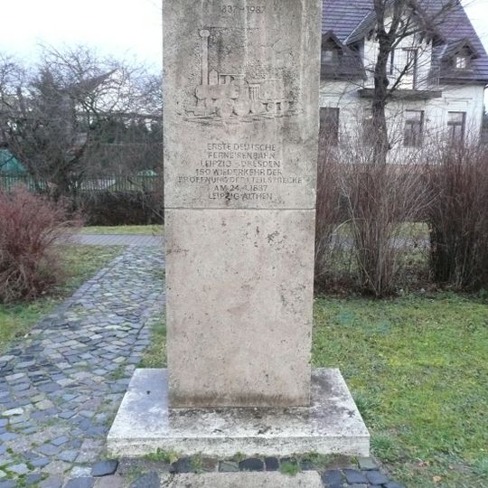 Gedenkstein Leipzig-Dresdner Eisenbahn