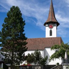 Reformed church, tithe barn and Bichsel farmhouse