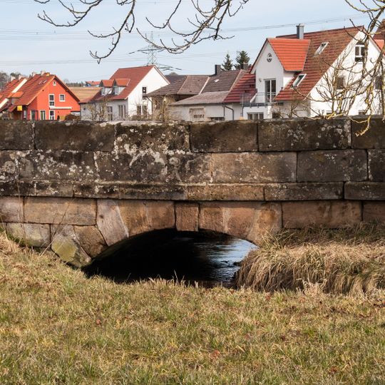 Einjochige Steinbrücke über den Mühlbach