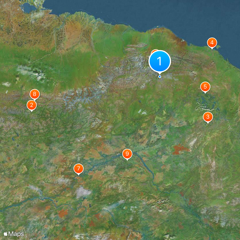 Arctic National Wildlife Refuge Karte