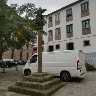 Wayside Cross at San Fiz de Solovio square, Santiago de Compostela