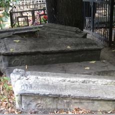 Художественные надгробия, расположенные на территории кладбища церкви Рождества Иоанна Предтечи в селе Ивановском (Ивановское)