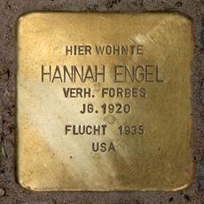Stolperstein dedicated to Hannah Engel